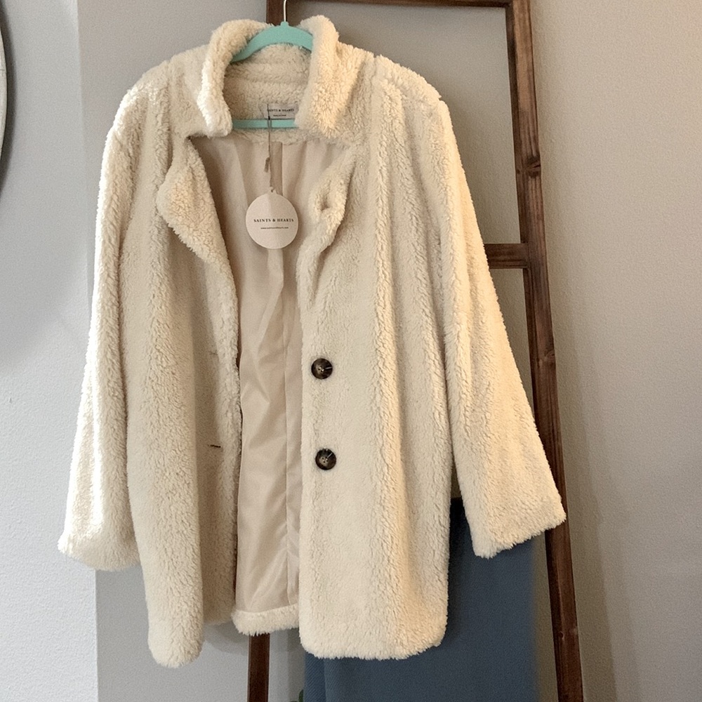NEW 12th Tribe Oversized Sherpa Coat